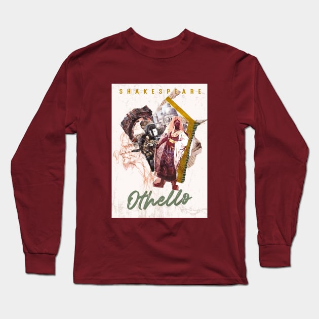 Shakespeare - Othello Long Sleeve T-Shirt by llindesign 